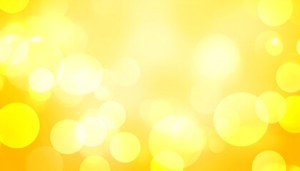 Obraz premium A vibrant, warm background displays a multitude of soft, luminous circles in shades of yellow and white.