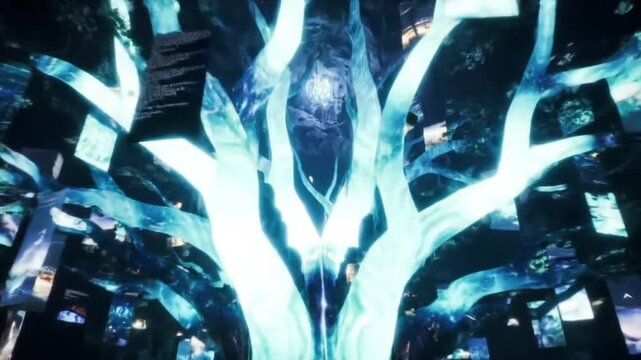 Holographic Ancestry Tree Rooted in Data Cavern
