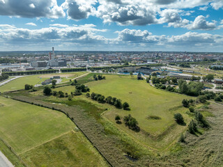 Aerial View Johannisborgs Norrkping Sweden
