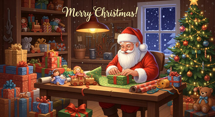 Santa's Workshop: Christmas Eve Gift Wrapping Magic