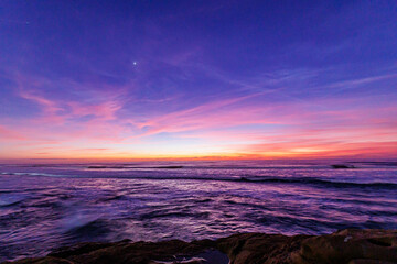 Obraz premium Sunset with Venus on the horizon