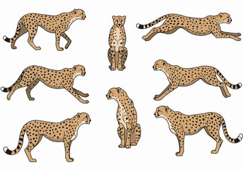 Group of people talking and gesturing with transparent background