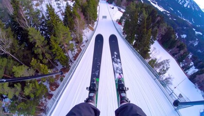 Ski jump perspective