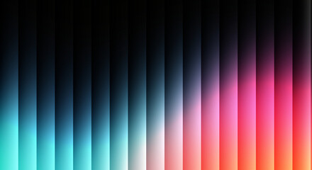 glass and glow effect with blue, pink and orange gradients on a black background, a futuristic look featuring cool glow, soft waves, and transparent layers that create a sense of motion