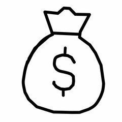 bag with dollar sign