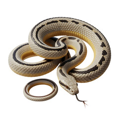 Obraz premium snake on white background