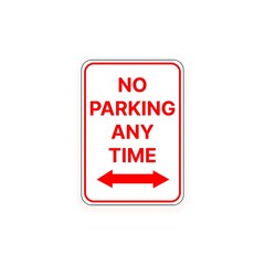 no parking any time