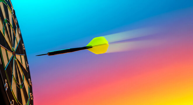 Achieving Business Success Hitting the Target and Reaching Your Goal with Precision and Drive