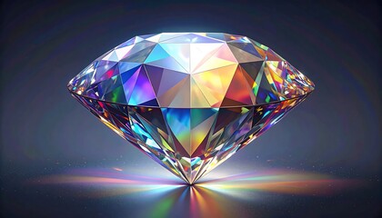 Diamond, close-up, studio shot