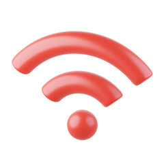 Weak Signal 3D Icon, 3D rendering