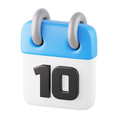 Calendar 3D Icon, 3D rendering