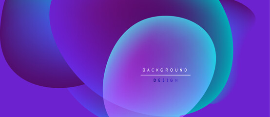 Abstract gradients overlap, creating vibrant visual effect. Text reads background design within central shape. Modern, dynamic composition.