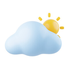 Weather 3D Icon, 3D rendering