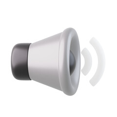 Sound 3D Icon, 3D rendering