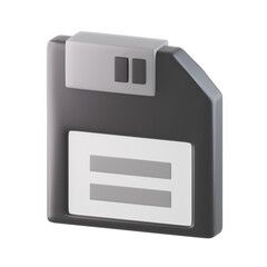 Save 3D Icon, 3D rendering