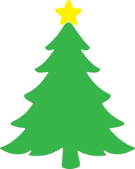 Vector Illustration of a Christmas Tree