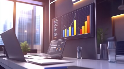 Digital CAD design and engineering models  on blurred background