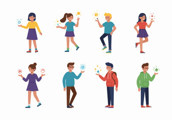 Teamwork and collaboration concepts with people