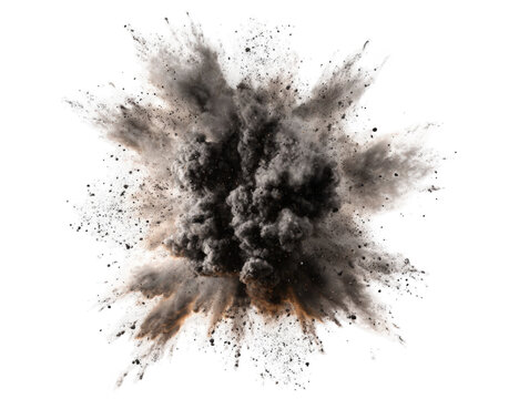 Exploding powder cloud, abstract design