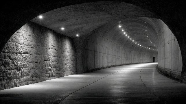 Conceptual illustration of an automated asset tunnel representing smooth financial transactions and efficient transit systems