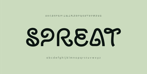 Spreat Modern minimal creative alphabet small letter logo design