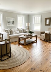 Cozy and Bright Living Room Ambiance with Rustic Touches Interior Style