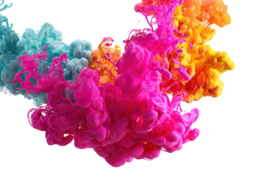 Abstract ink explosion in vibrant colors (3)