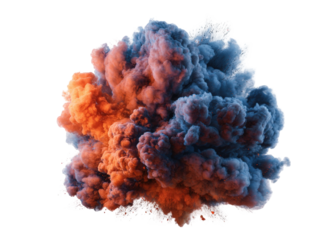 Abstract colorful smoke explosion