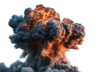 Massive explosion of fire and smoke (1)