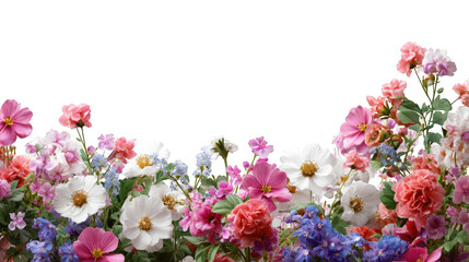 Obraz premium Vibrant floral border (2)