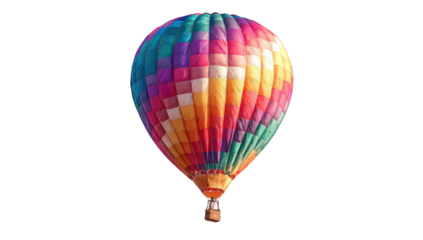 Colorful hot air balloon against black background (12)