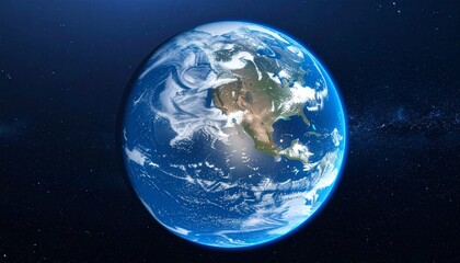 Earth view from space, Generated with AI.