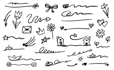 Hand-Drawn Emphasis Doodle Se...