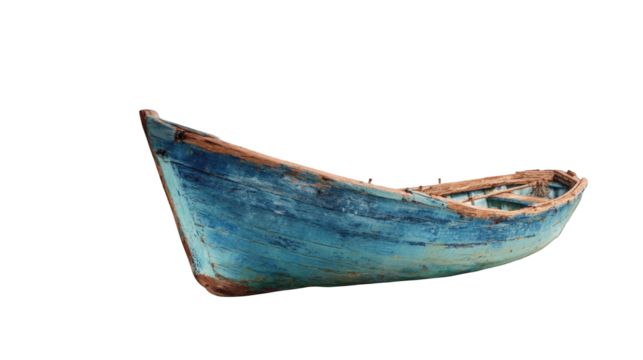 Old wooden fishing boat