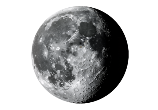 Moon's Mysterious Surface A Cosmic Dance of Light and Shadows, revealing its secrets