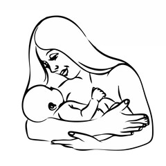 Mother and Child Sketch.eps