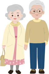 Obraz premium happy old couple