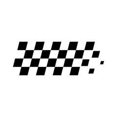checkered racing stripes element