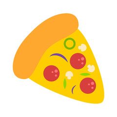 vector illustration of a pizza