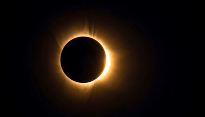 Solar eclipse in the night sky