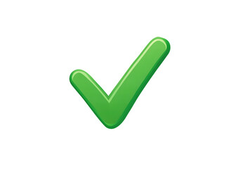 High Resolution Green 3D Tick Icon Transparent