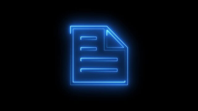 Black vector icon set with a glowing neon zero sign for business and web design