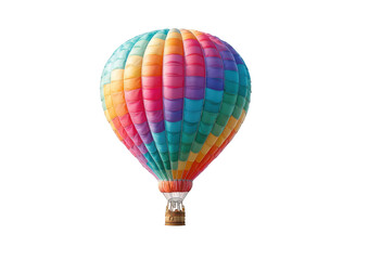 Naklejka premium Colorful hot air balloon against black background (18)