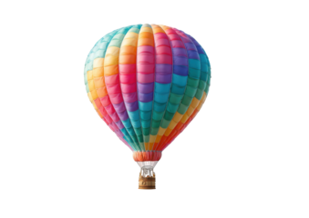 Colorful hot air balloon against black background (18)