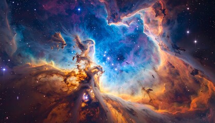 Cosmic Nebula: A Celestial Tapestry of Stars and Gas