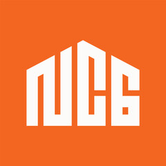 letter NCG home concept logo design vector template