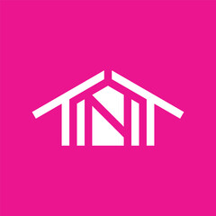 letter TNT home concept logo design vector template