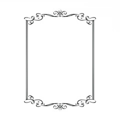 Vintage calligraphic frame.eps