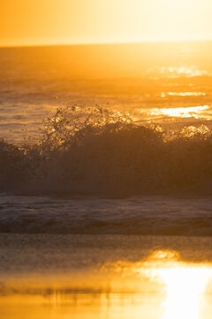 sunset on the beach
