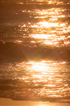sunset on the sea